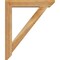 Ekena Millwork Traditional Slat Rough Sawn Bracket w/ Offset Brace, Western Red Cedar, 6"W x 30"D x 36"H BKT0604X30X36TRA06RWR - alternate 2